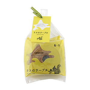 バームクーヘン リスのテーブル