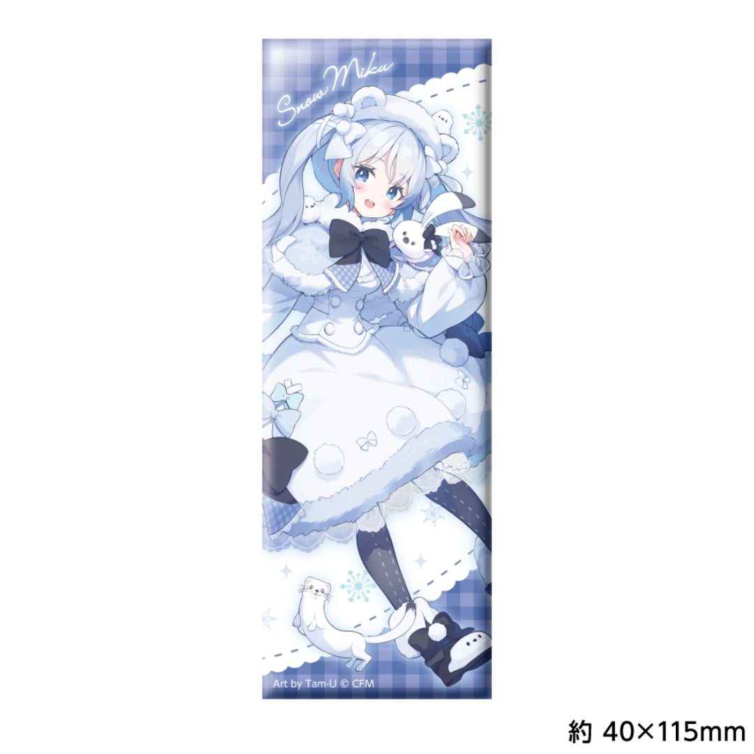 【予約商品】雪ミク×き花 ロング缶バッジ【5月1日より順次発送】