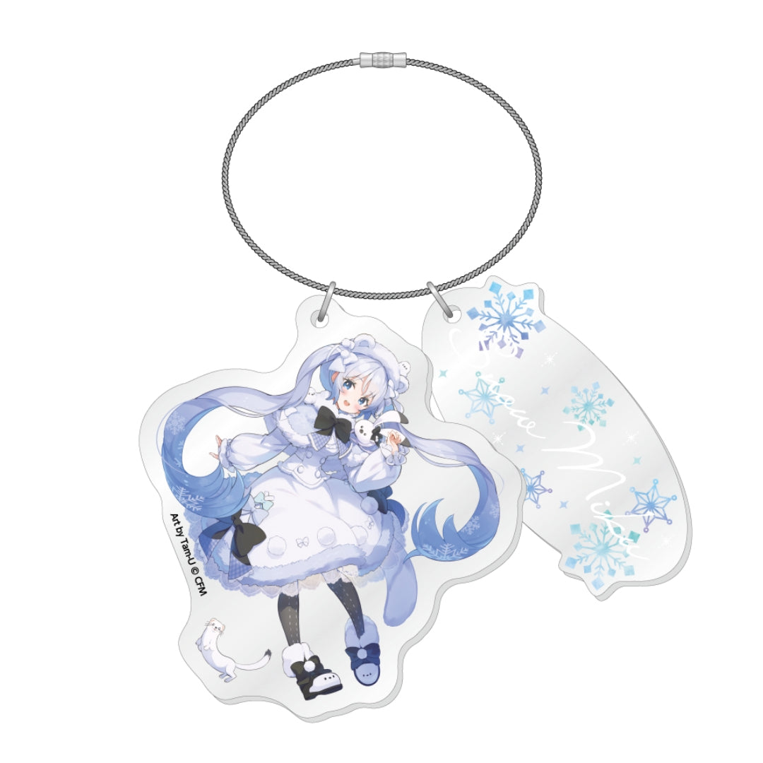 【予約商品】雪ミク×き花 2連アクリルチャーム【5月1日より順次発送】